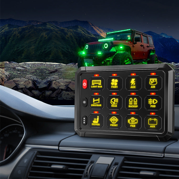 12V 24V Switch Panel RV, Jeep, yacht, off-road switch panel(contact us before order)