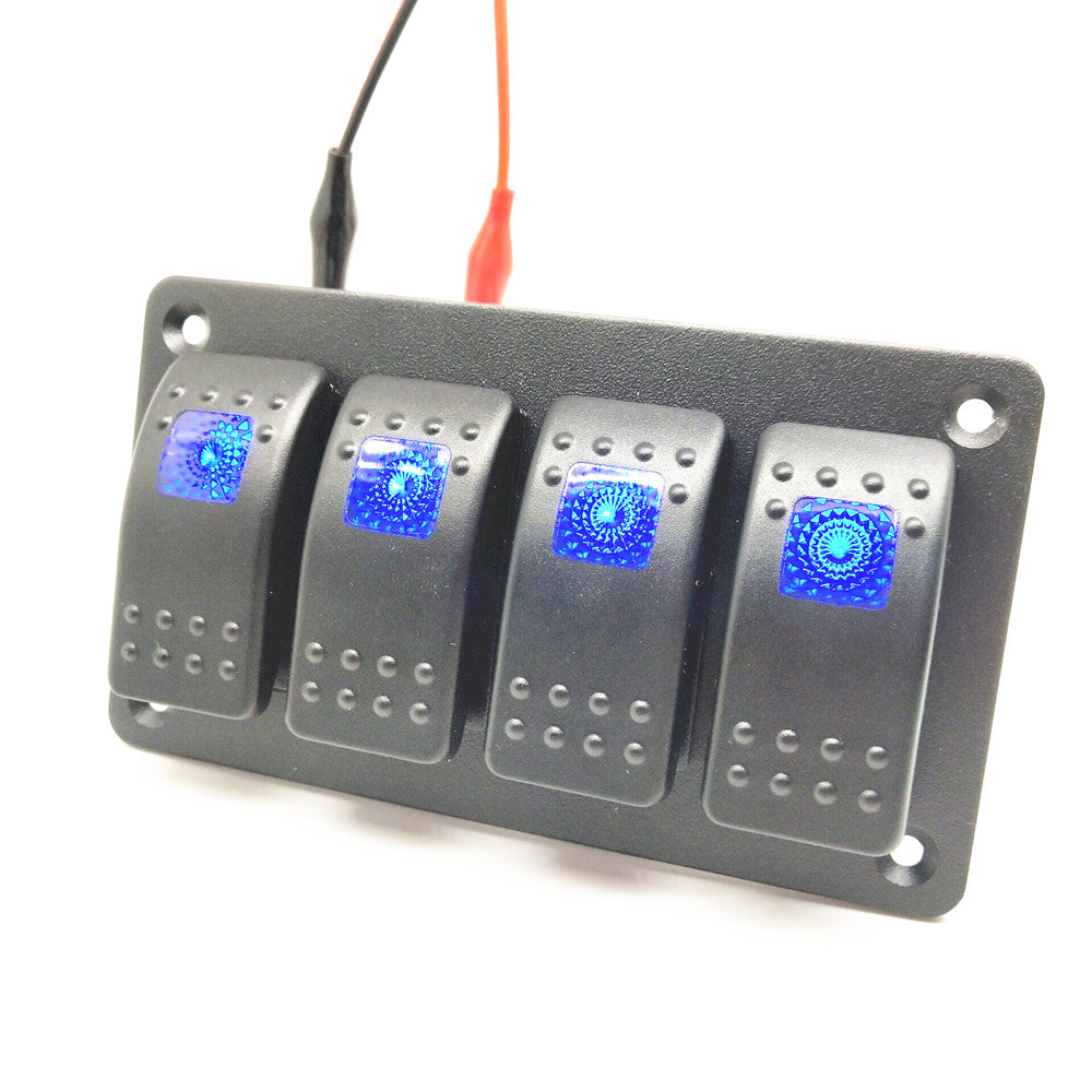 12V 24V 20A Aluminum Rocker Switch Panel /OEM contact us to get really price
