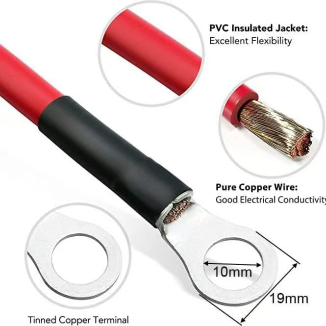 Red and Black wires of the battery inverter