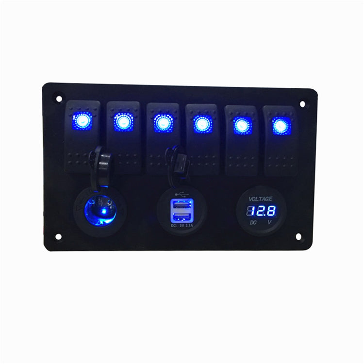 12V 24V 20A Aluminum Rocker Switch Panel /OEM contact us to get really price