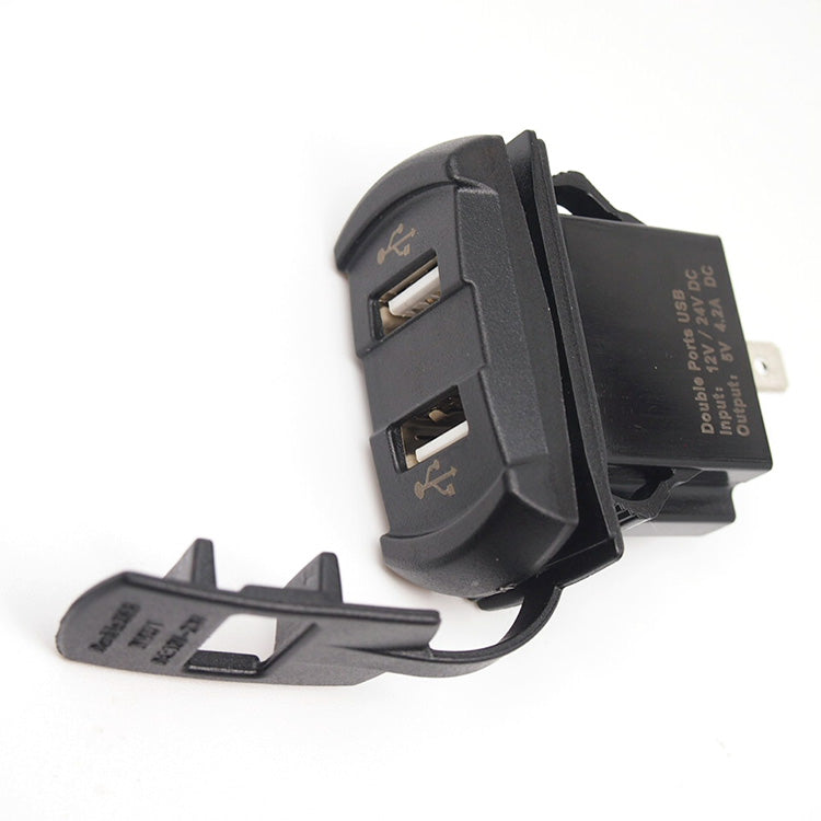 Marine USB Rocker Switch 12V Dual Charger Ports-FT-DS2013-E