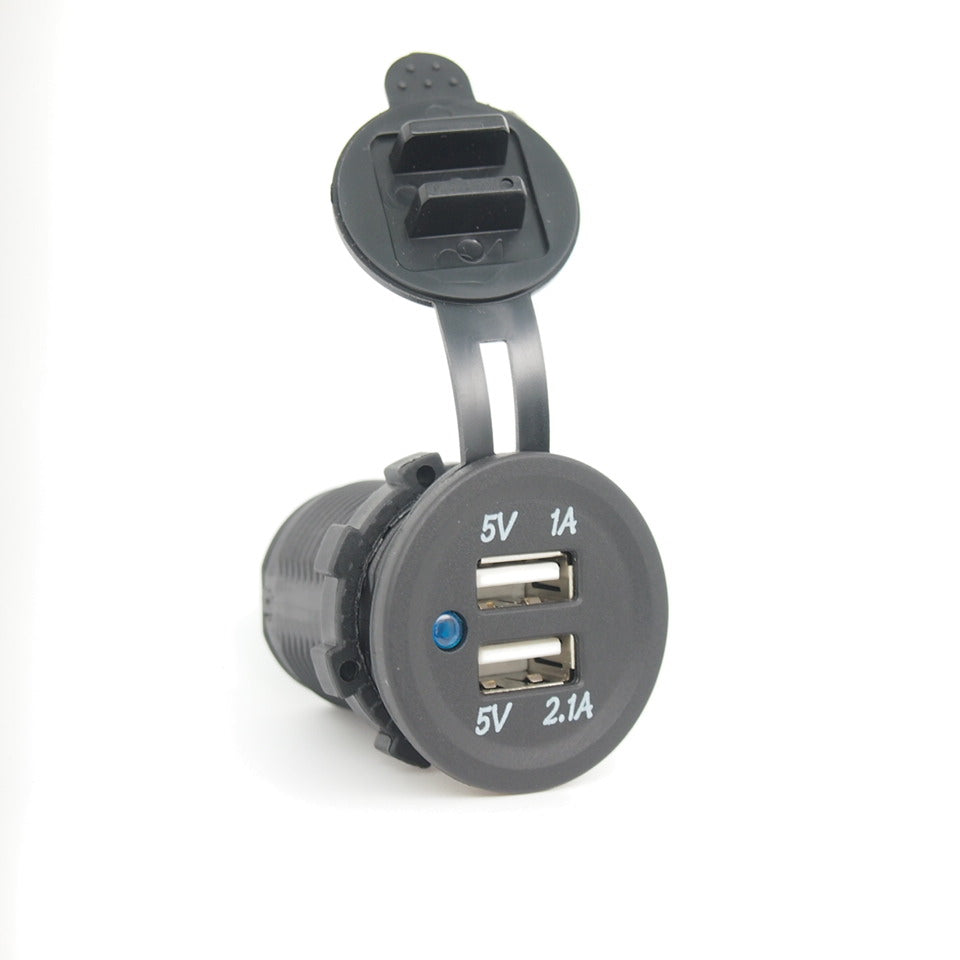 Dual USB Socket 12V Marine Outlet3.1A FOR ATV Marine car (contact us before order)