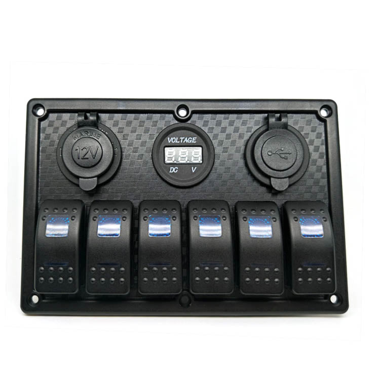 12V 24V 20A Aluminum Rocker Switch Panel /OEM contact us to get really price
