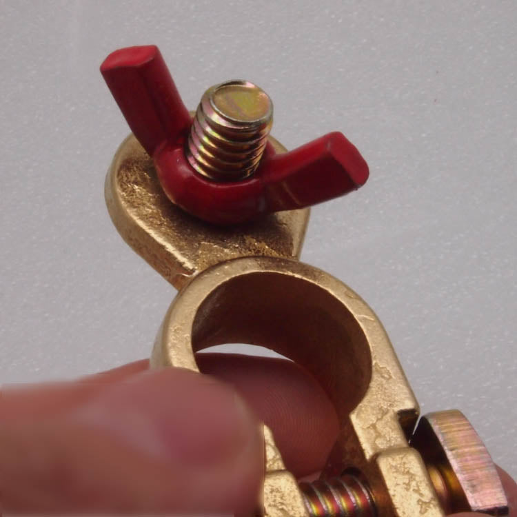 Red and Black Copper battery joint pile head