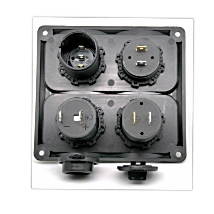 4 in 1 USB C Marine Socket Panel Waterproof Rocker Cigarette Lighter Socket for RV Marine Boat(contact us before order)