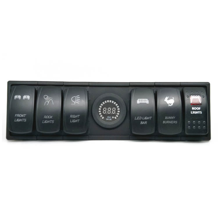 12V 24V 20A Aluminum Rocker Switch Panel /OEM contact us to get really price