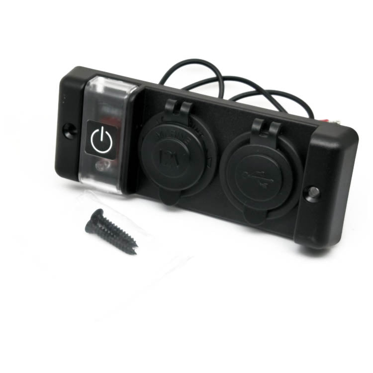 12V USB power Outlet Socket Panel with switch for RV Marine Boat(contact us before order)