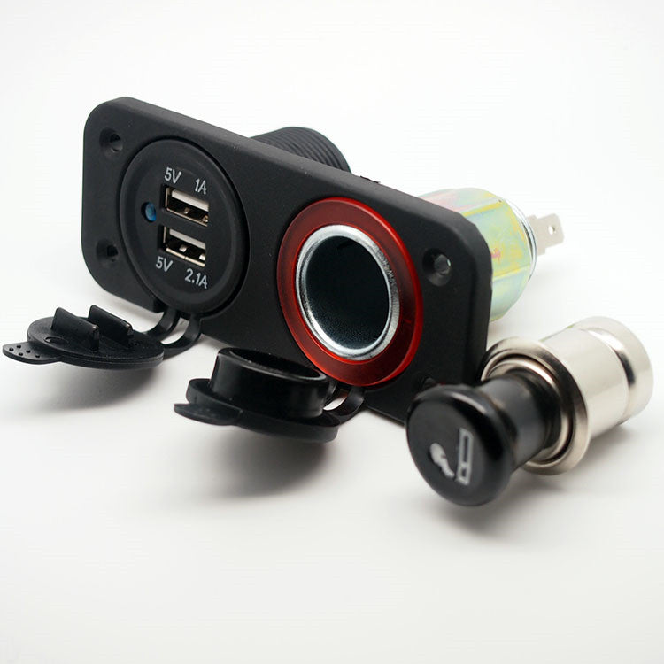 USB Charger Socket Waterproof Power Outlet 12V/24V for Car Boat Marine RV Mobile(contact us before order)