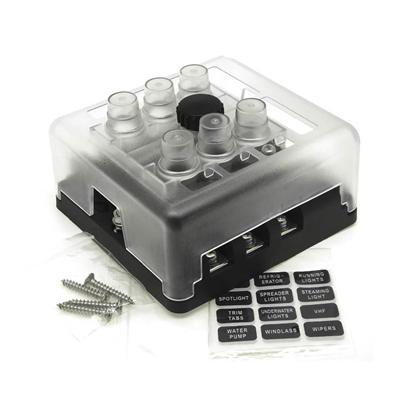 6 Circuits with Cover and Negative Bus Fuse Box( FFB1910)