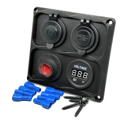 4-Hole Socket Panel Caravan Car(FDS4-4PS)