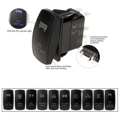 Rocker Switch Dual Backlit LED Rocker Switch