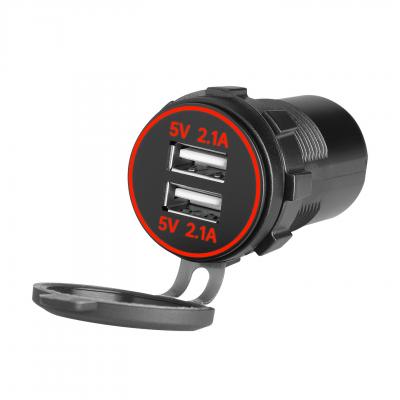 4.2A LED 12V-24V Modified Motorcycle Phone Charger(FTD4.2)