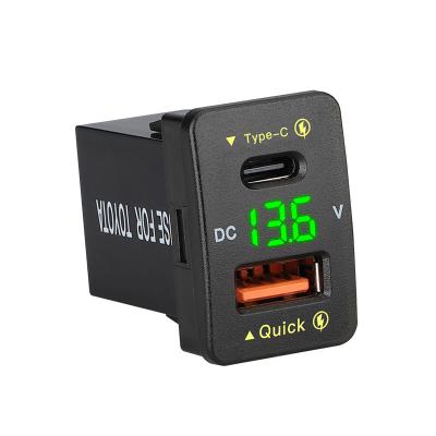 48W 33x22Quick Charge QC3.0 Car Charger For Toyota 