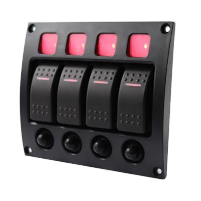 12V 24V with Overload Protection RV Ship Control Switch Panel