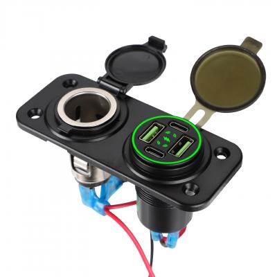 132W 12V Fast Phone USB Car Charger Panel(FYL-2P2UQJ-38)