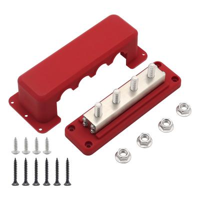M10 busbar 4-channel T2 copper busbar nickel plated 600A（FLA1149CR-4P) 