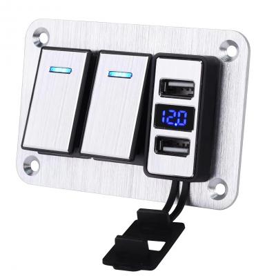 Equipped with USB charging voltage display and car mounted toggle switch