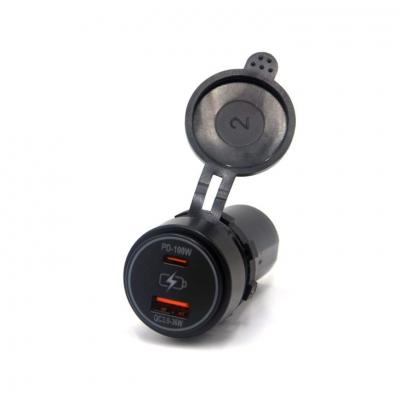PD 100W Type C Dual Port Car Charger (DS2310)