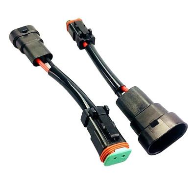 2-core 2-pin waterproof wire harness