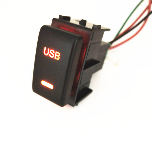 12v Push Button Switch Blue LED on off for Nissan