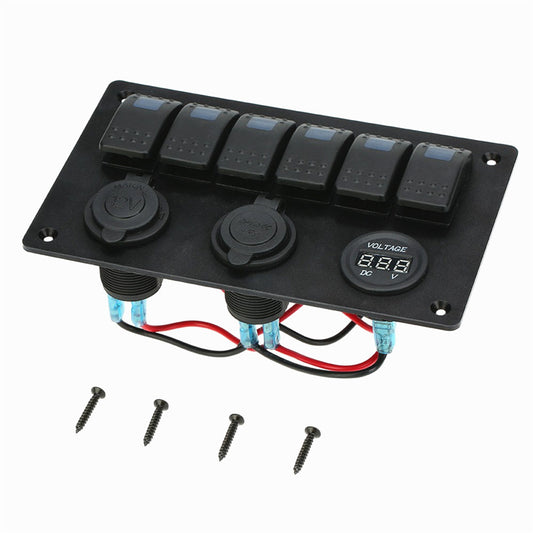 FT-SP1819 6gang Marine Boat Switch Panel（wholesale ,contact us before order)