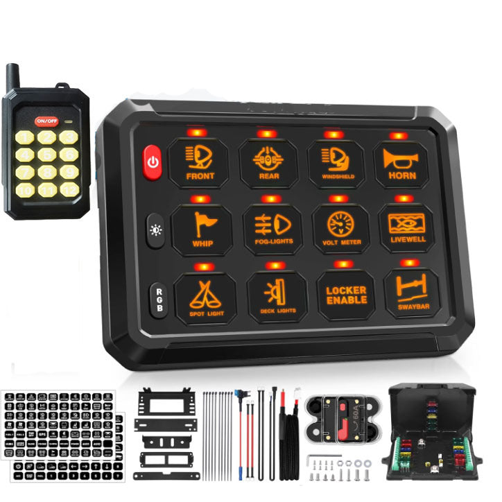 Wireless remote control touch switch panel