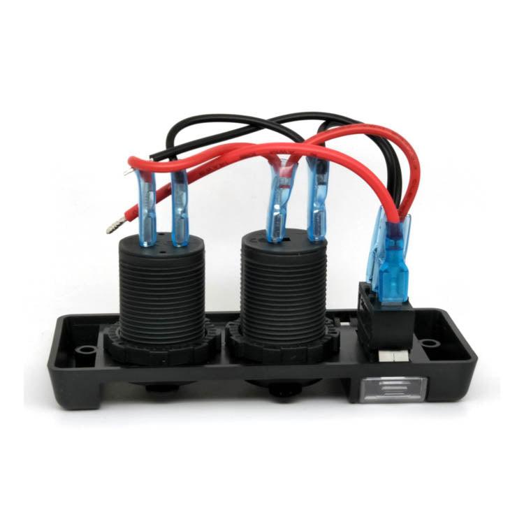 12V USB power Outlet Socket Panel with switch for RV Marine Boat(contact us before order)
