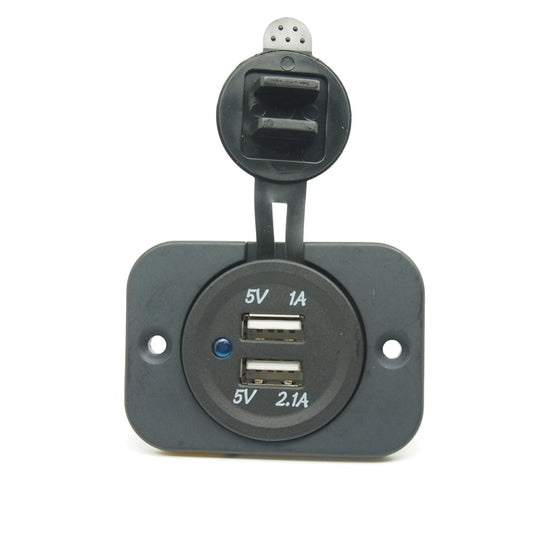 Dual USB Socket 12V Marine Outlet3.1A FOR ATV Marine car (contact us before order)